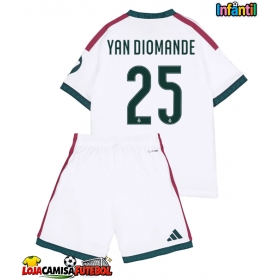 Camisa de Futebol Real Madrid Yan Diomande #25 Equipamento Principal Infantil 2026-27 Manga Curta (+ Calças curtas)